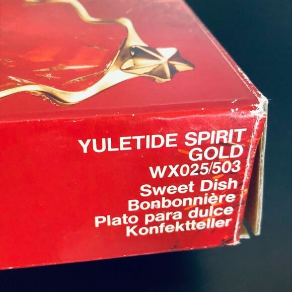 Vintage Crystal Glass Christmas Tree Holiday Candy Dish Bowl - Picture 4 of 4